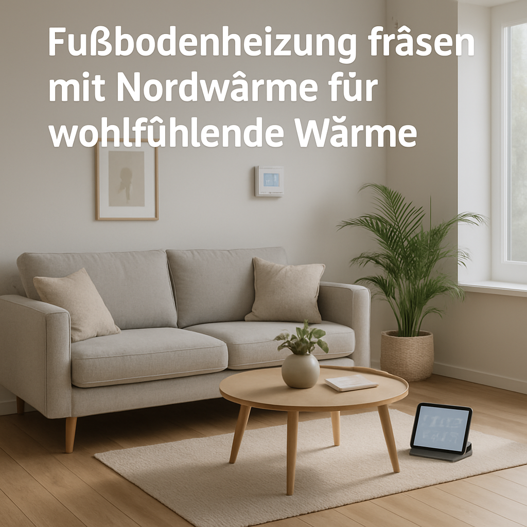 Fußbodenheizung fräsen mit Nordwärme für wohlfühlende Wärme
